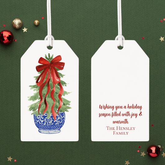 オーダーメイド トピアリー クリスマスツリー ギフトタグ