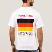 オーダーメイド ドイツ国旗 ヘリテージ メンズ Tシャツ (裏面)