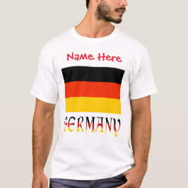オーダーメイド ドイツ国旗 メンズTシャツ Tシャツ