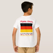 オーダーメイド ドイツ旗 遺産 Boys Tシャツ (裏面フル)