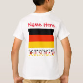 オーダーメイド ドイツ旗 遺産 Boys Tシャツ (裏面)