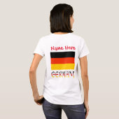 オーダーメイド ドイツ旗 Heritage レディース Tシャツ (裏面フル)