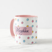 オーダーメイド ドット コーヒー マグカップ (正面左)