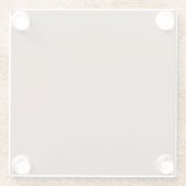 オーダーメイド ドリンク コースター - おしゃれでオリジナルなデザイン (裏面)