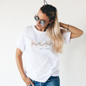 オーダーメイド ナナ 祖母 花柄 エレガンス Tシャツ