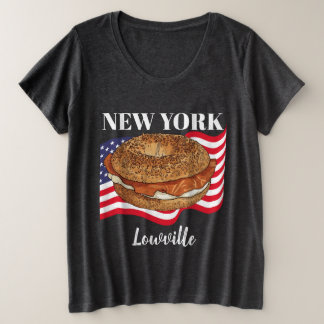 オーダーメイド ニューヨーク レディース プラスサイズ ダークTシャツ プラスサイズTシャツ