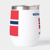 オーダーメイド ネーム & テキスト ノルウェー国旗 (左面)