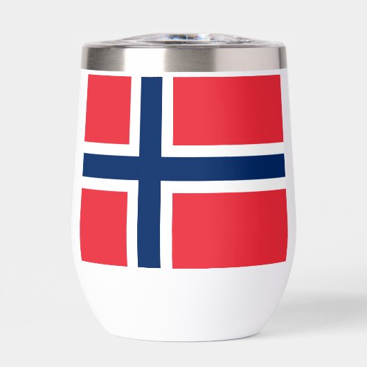 オーダーメイド ネーム & テキスト ノルウェー国旗 (正面)