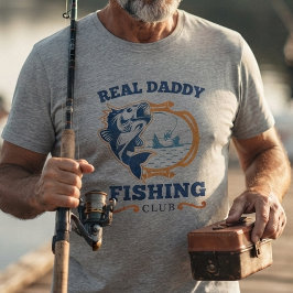 オーダーメイド ネーム 釣りクラブ レトロ お父さん 釣り人 Tシャツ