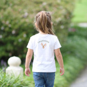 オーダーメイド ハチドリ 野花 植物画 トドラーTシャツ