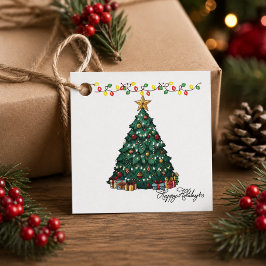オーダーメイド ハッピーホリデー クリスマスツリーファヴォー フェイバータグ