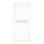 オーダーメイド ハニー 価格表 ラックカード - モダン ミニマル (裏面)