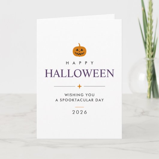 オーダーメイド ハロウィン折りたたみグリーティングカード カード (正面)