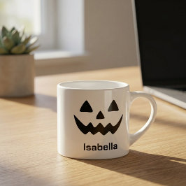 オーダーメイド ハロウィン ジャック・オ・ランタン かぼちゃの顔 エスプレッソカップ