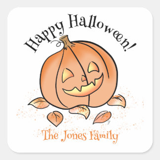 オーダーメイド ハロウィン ステッカー かわいい ジャック・オ・ランタン