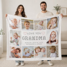オーダーメイド ハートの「Love You Grandma」10枚写真入り