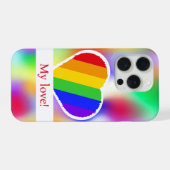 オーダーメイド ハート型 画像ケース iPhoneケース (裏面横)