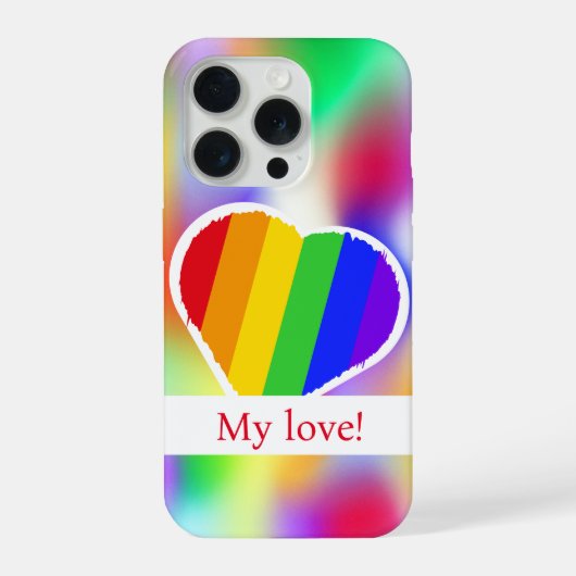 オーダーメイド ハート型 画像ケース iPhoneケース (裏面)