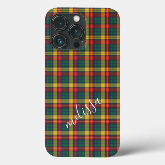 オーダーメイド バカンタン ブキャナン タータン 母 誕生日 Case-Mate iPhoneケース (裏面)