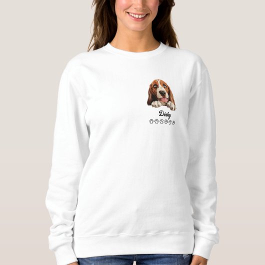 オーダーメイド バセットハウンド Tシャツ (正面)