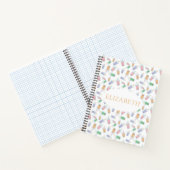 オーダーメイド バブルティー パターン フォト かわいい ネーム ノートブック (内部)