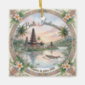 オーダーメイド バリ Indonesia 旅行 オリジナル雑貨 セラミックオーナメント (正面)