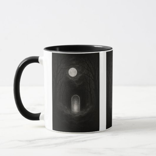 オーダーメイド バースデーマグカップ - 名前入り コーヒー カップ (左)