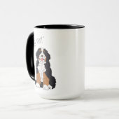 オーダーメイド バーネドゥードル ペットの写真ギフト I Woof You マグカップ (正面左)