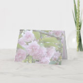オーダーメイド パステルピンク 春の花 カード (裏面)