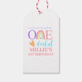 オーダーメイド パステル レインボー ギフトタグ