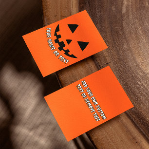 オーダーメイド・パンプキン・ハロウィーン・ネーム & カスタムテキスト チラシ