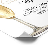 オーダーメイド パール プロセッコ ブライダルシャワー サイン (角)