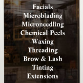 オーダーメイド ビジネス サービス リスト 基本 サロン スパ ショップ ウィンドウサイン