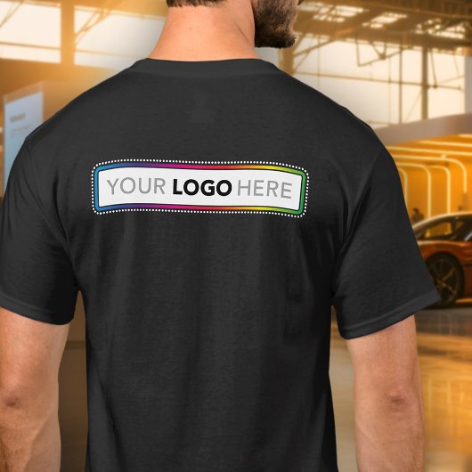 オーダーメイド ビジネス ユニフォームTシャツ - 裏面にロゴ Tシャツ