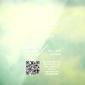 オーダーメイド ビジネス ロゴ ストア 開店時間 ドア ウィンドウサイン (シート3)