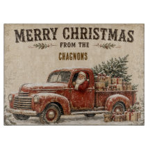 オーダーメイド ビンテージサンタのクリスマスまな板