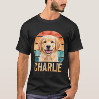 オーダーメイド ビンテージ 犬 カスタム レトロ ペット 写真 トラ Tシャツ