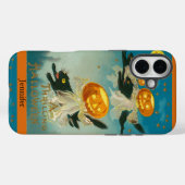 オーダーメイド ビンテージ 猫 ハロウィン スマホケース Case-Mate iPhoneケース (裏面 (横))