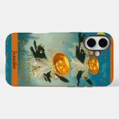オーダーメイド ビンテージ 猫 ハロウィン スマホケース Case-Mate iPhoneケース (裏面 (横))