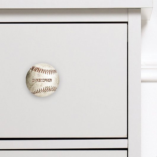 オーダーメイド ビンテージ 野球ボール セラミックノブ