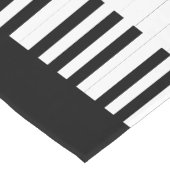 オーダーメイド ピアノ鍵盤 音楽テーマ ショートテーブルランナー (コーナー)