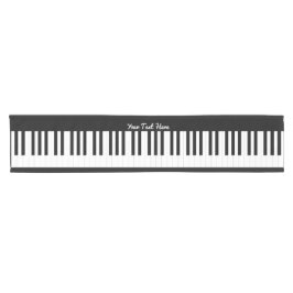 オーダーメイド ピアノ鍵盤 音楽テーマ ショートテーブルランナー