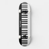オーダーメイド ピアノ鍵盤 音楽 楽器 スケートボード (正面)