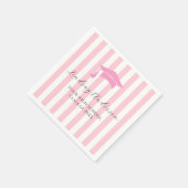 オーダーメイド ピンクの女子卒業 スタンダードカクテルナプキン (角)