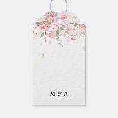 オーダーメイド ピンクの花束 ギフトタグ (裏面)