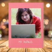 オーダーメイド ピンクの5枚の写真コラージュ プランナー手帳