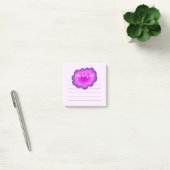 オーダーメイド ピンクパープルの花の付箋 ポストイット (オフィス)