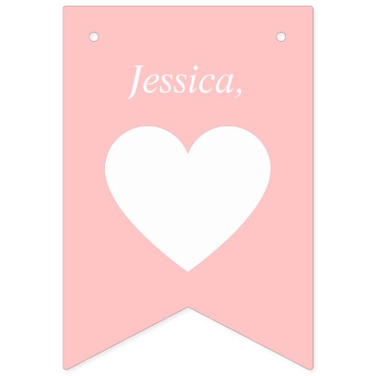 オーダーメイド ピンク プロポーズ 自宅で結婚してくれる？ バンティングフラッグ (第1の旗)