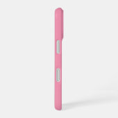 オーダーメイド ピンク モノグラム iPhone 16ケース (右側面)