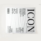 オーダーメイド ファッション雑誌 バナー デコレーション, ホワイトパーティ タペストリー (正面(横))